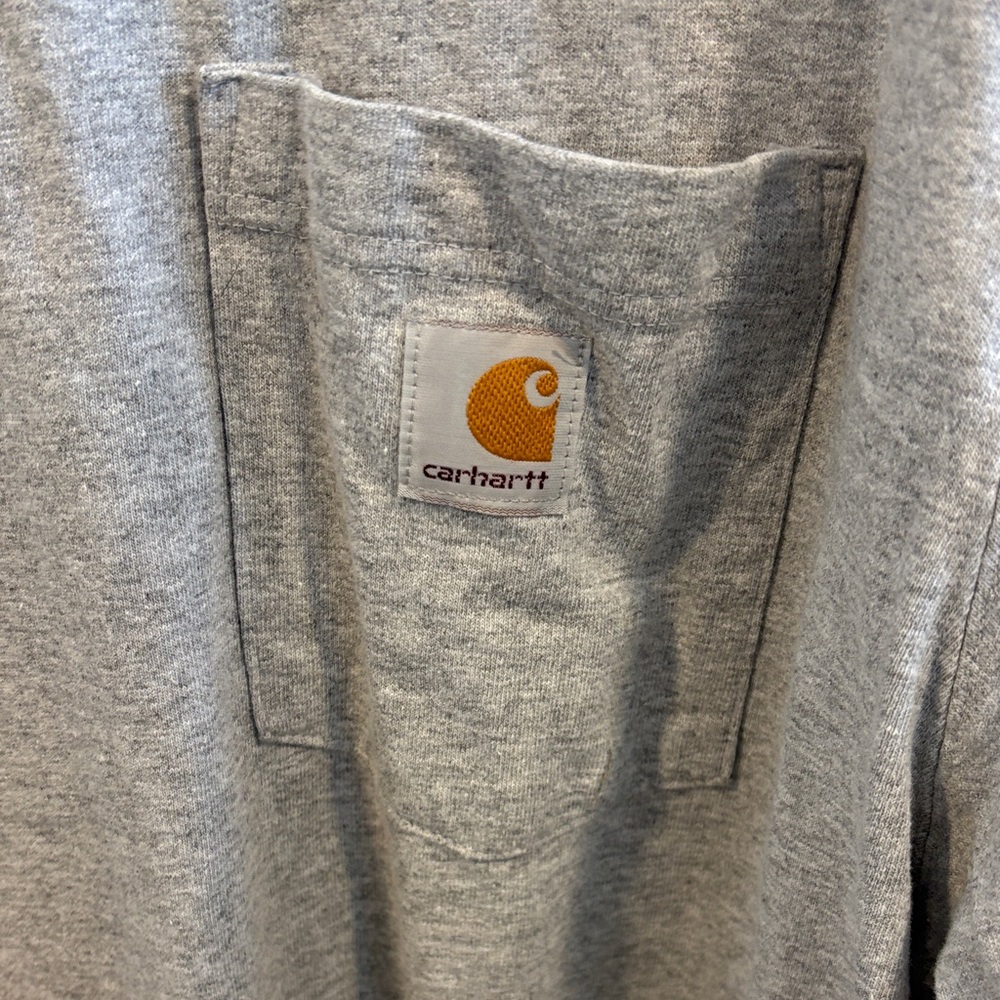 Carhartt Men's Heather Gray Long Sleeve Tee Size XL - Picture 4 of 4